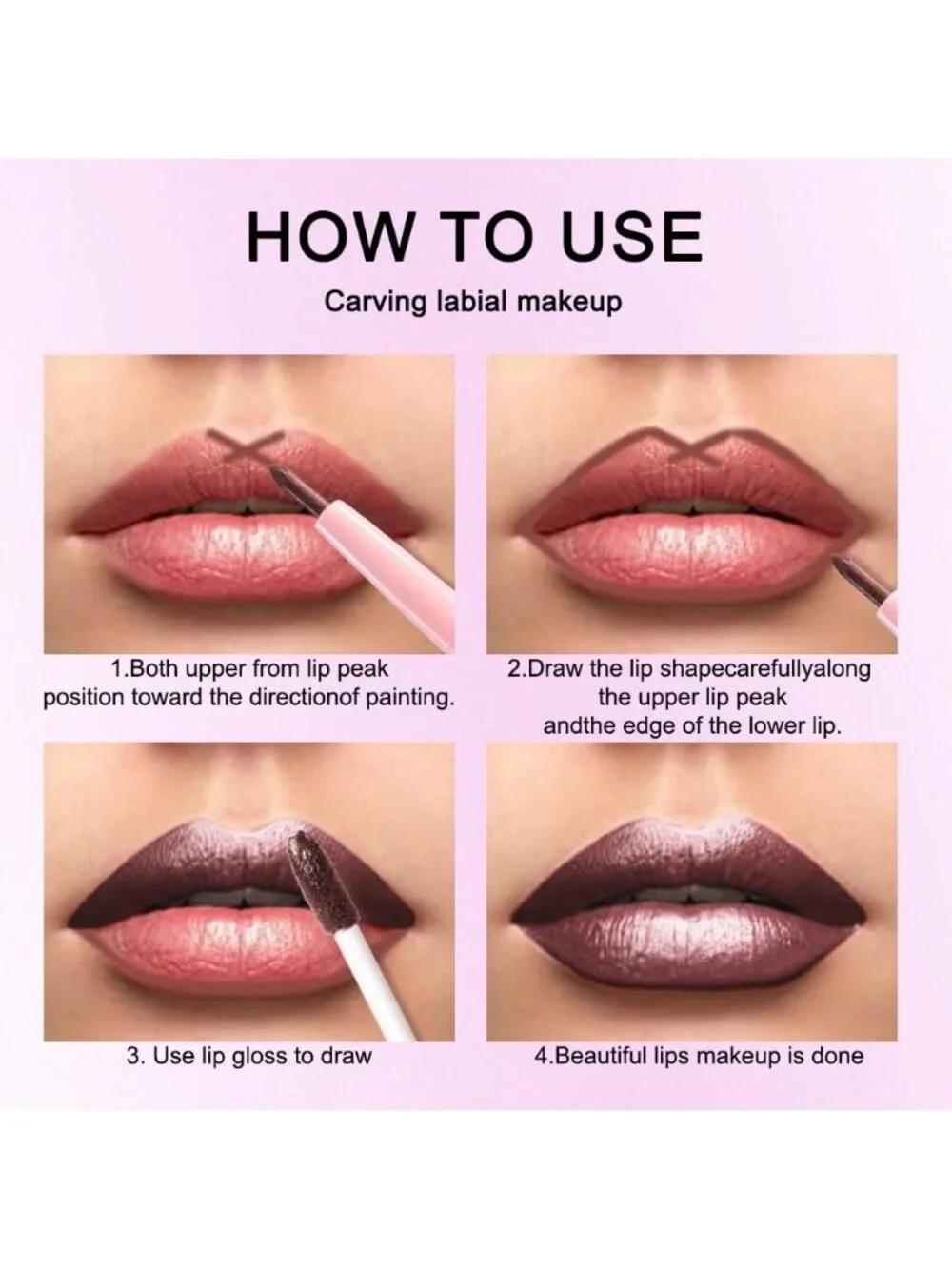 Womens 11# Dark Brown-Metallic Glitter Liquid Lipstick lippies Lip Gloss